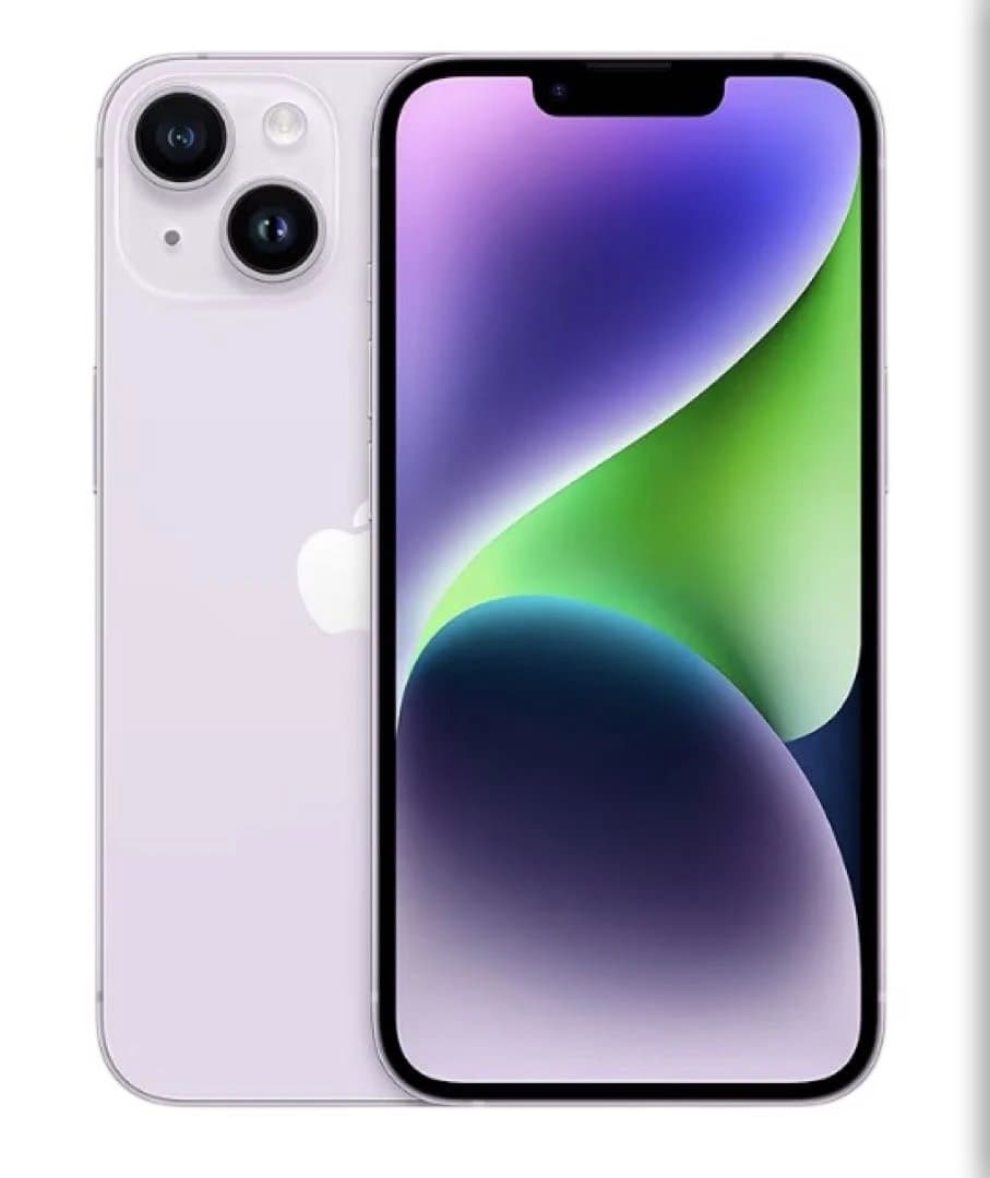 【超美品★電池新品】iPhone 14 128GB パープル　SIMフリー