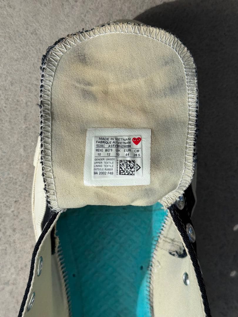 PLAY COMME des GARÇONS コンバース CT70 US10