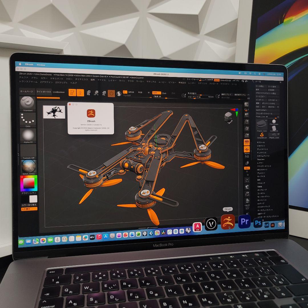 MacBook Pro 16インチ i9 16/1TB CAD/BIM&3D設計