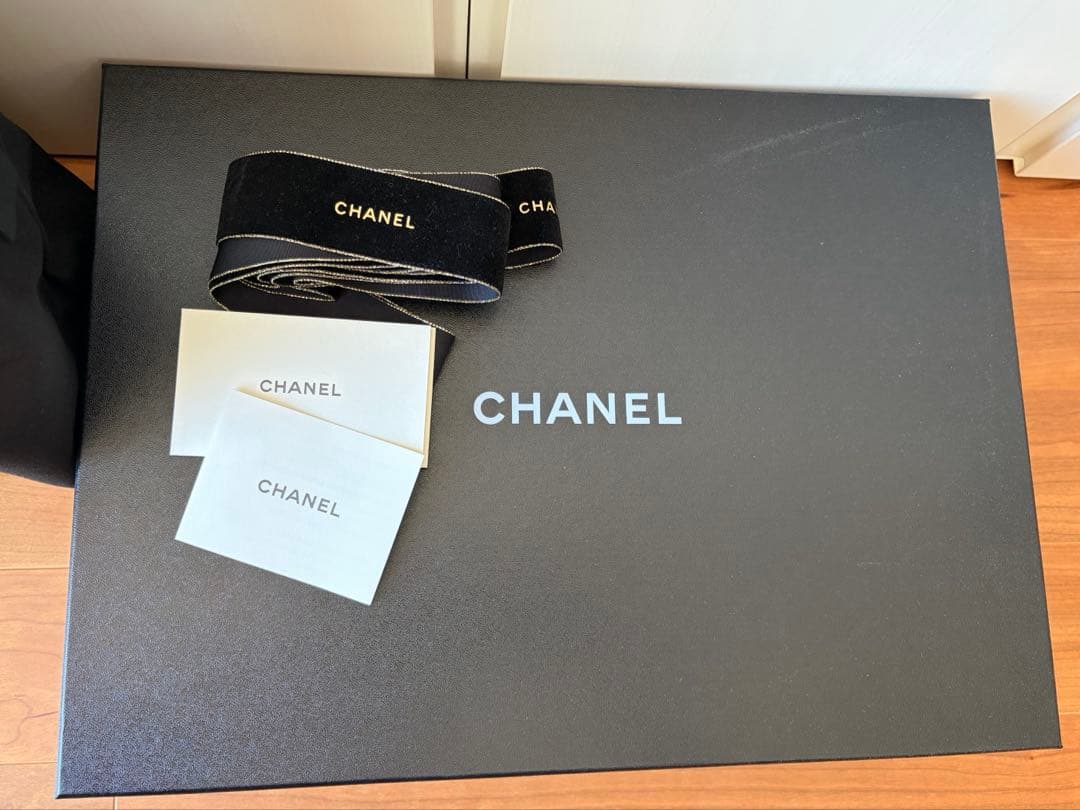 新品未使用　CHANEL シャネル ブラック レインブーツ　39