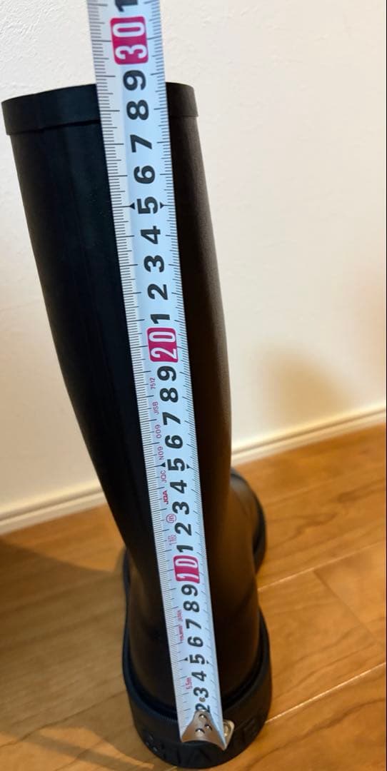 新品未使用　CHANEL シャネル ブラック レインブーツ　39