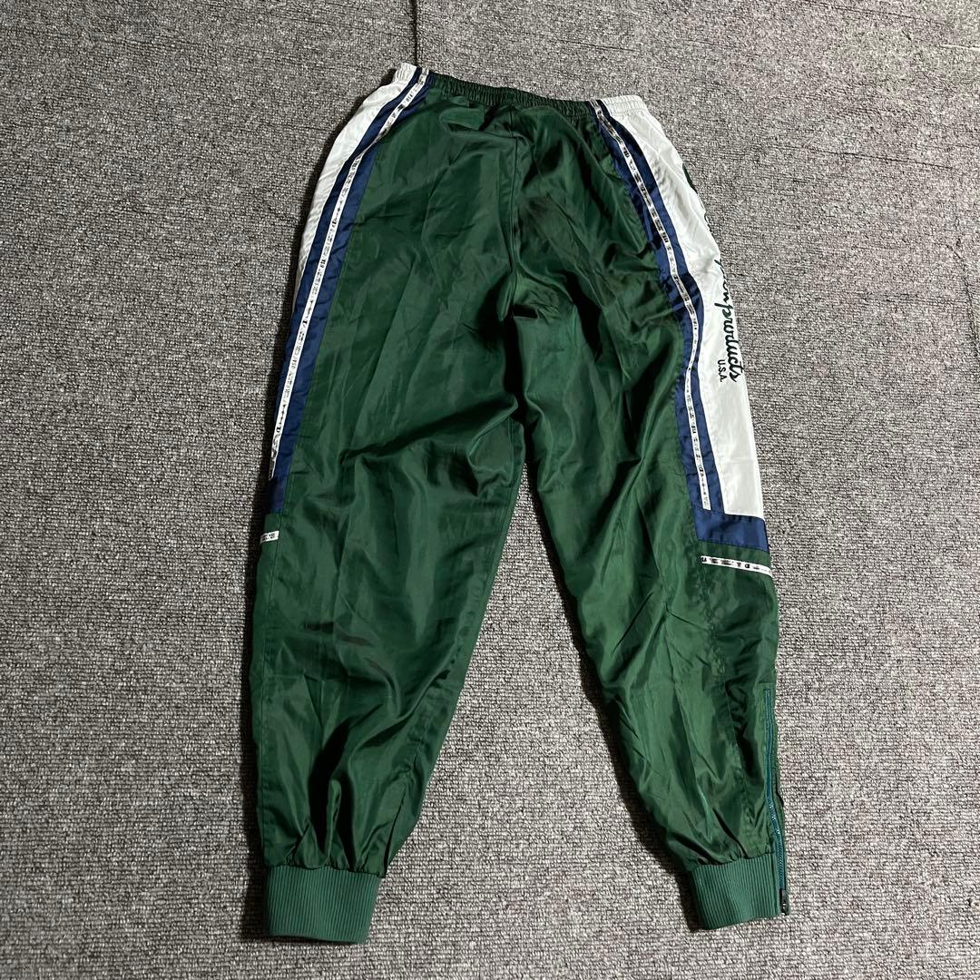 Champion ナイロン セットアップ 刺繍ロゴ 90s レアカラー L 上下