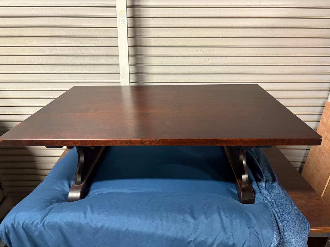 ☆GE232【中古品】北海道民芸 折り畳みテーブル 幅106cm 奥70cm