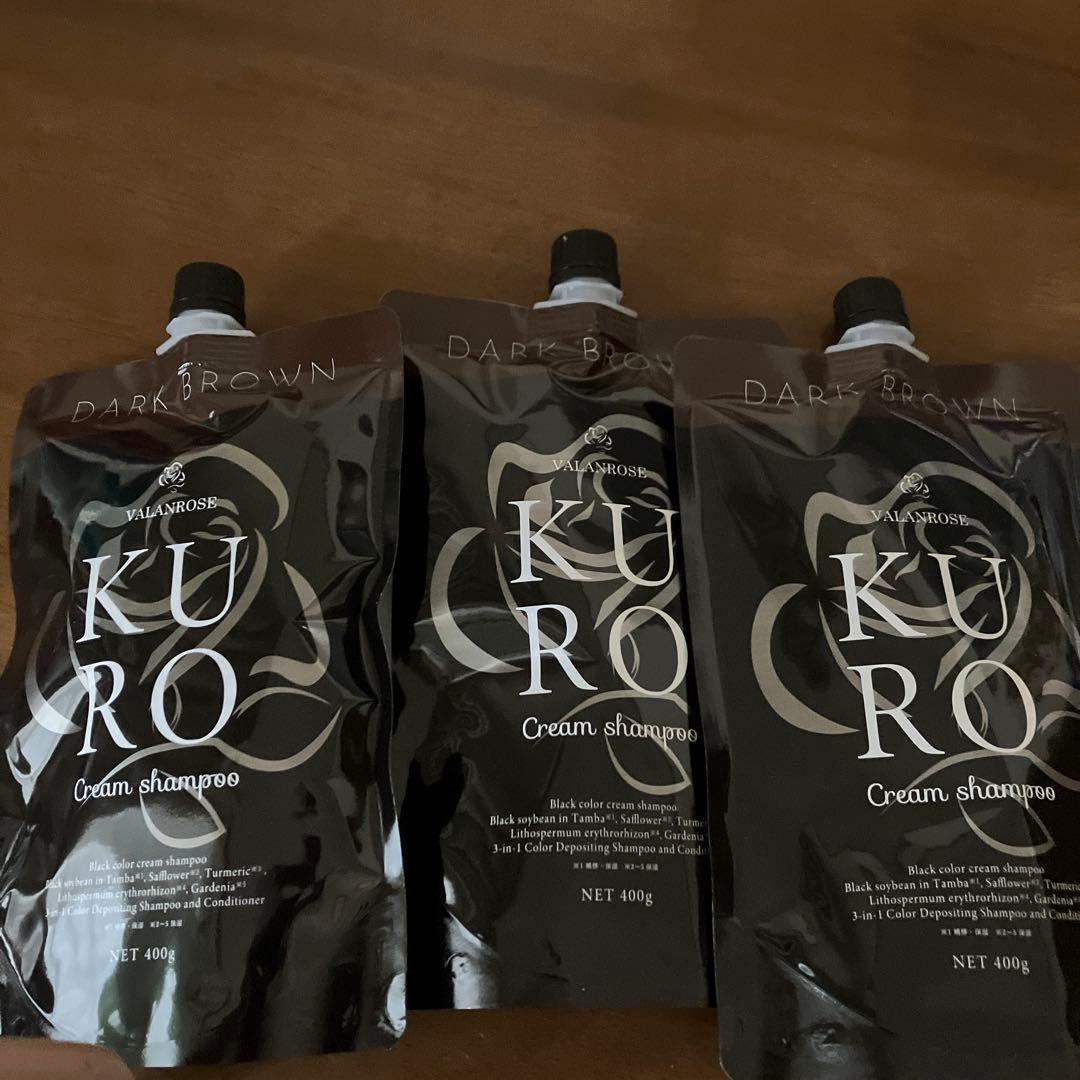 B.VALANCE バランローズ KUROクリームシャンプー 400g3個