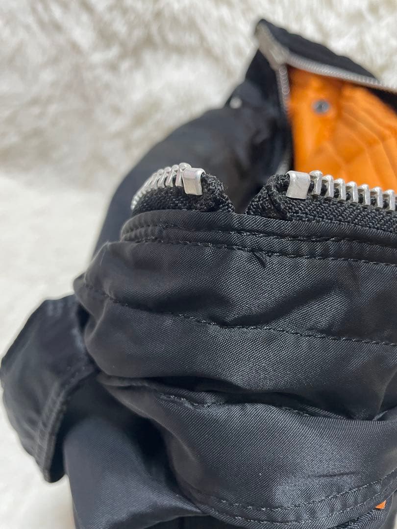 PORTER ポーター　ヘルメットバッグ タンカー L ブラック　ゴールド刺繍