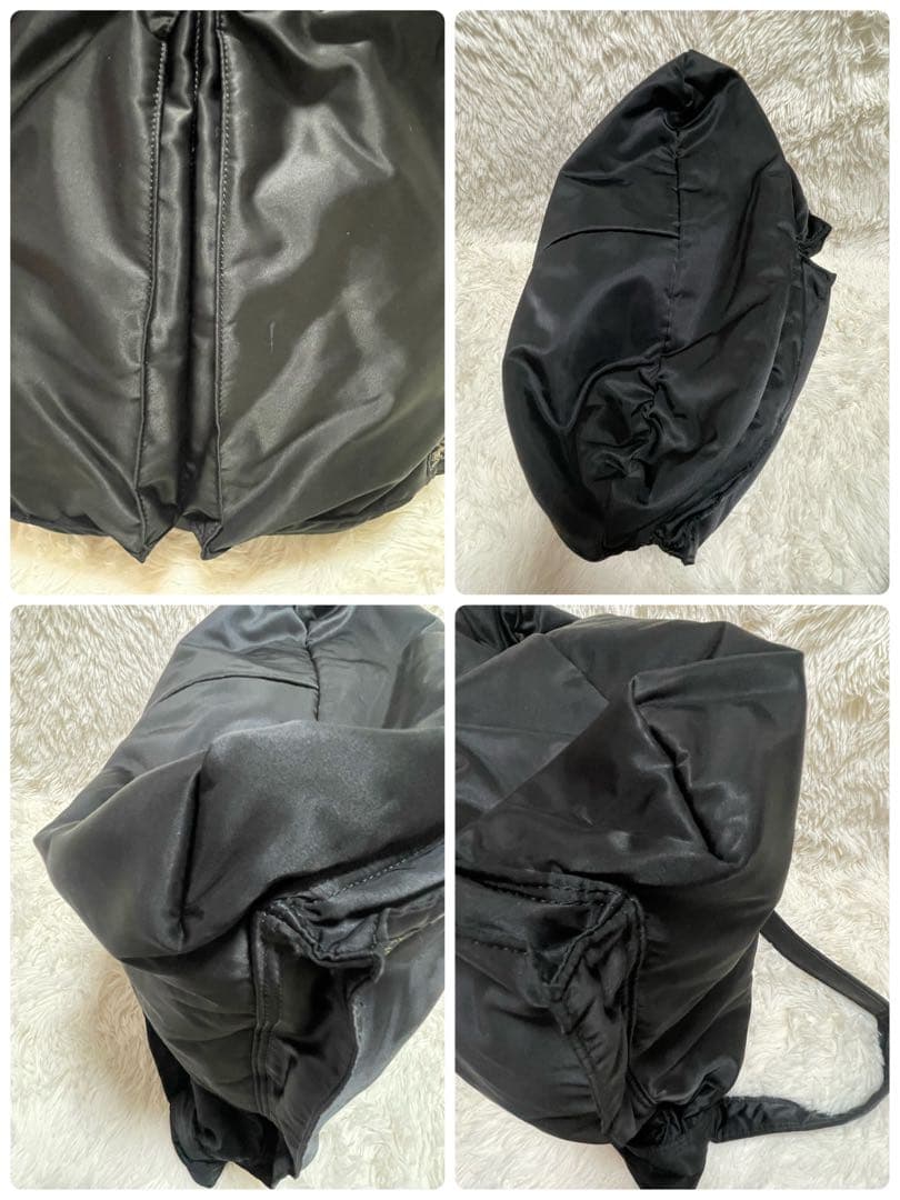 PORTER ポーター　ヘルメットバッグ タンカー L ブラック　ゴールド刺繍