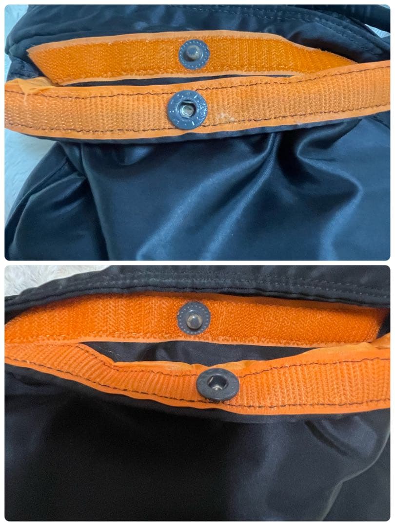 PORTER ポーター　ヘルメットバッグ タンカー L ブラック　ゴールド刺繍