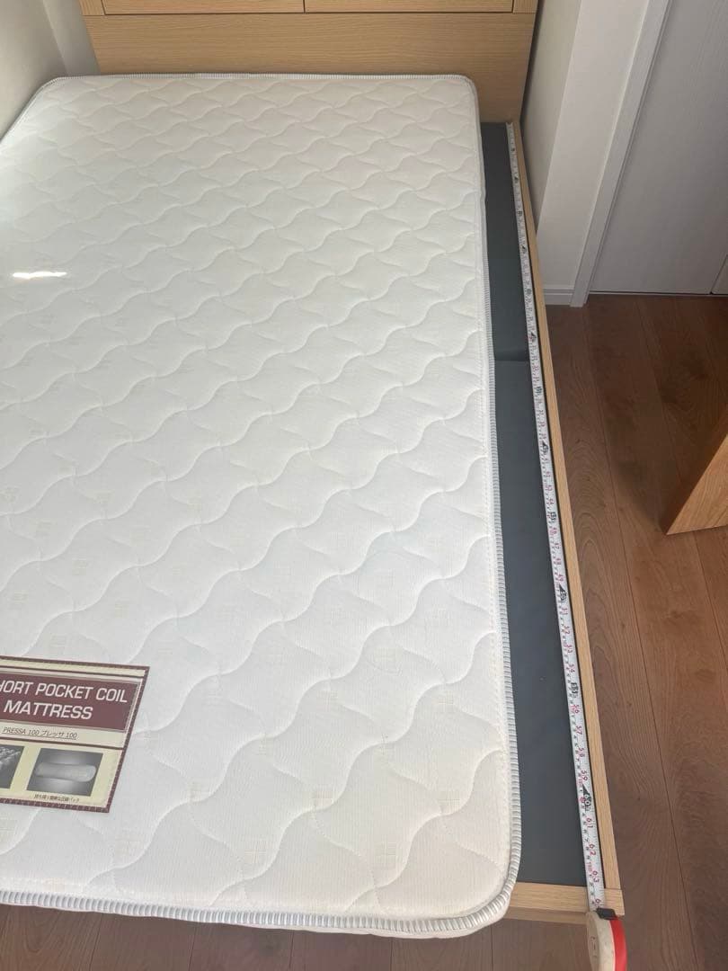 ニトリ ライト コンセント付きベッド セミダブル マットレス 対面のみ