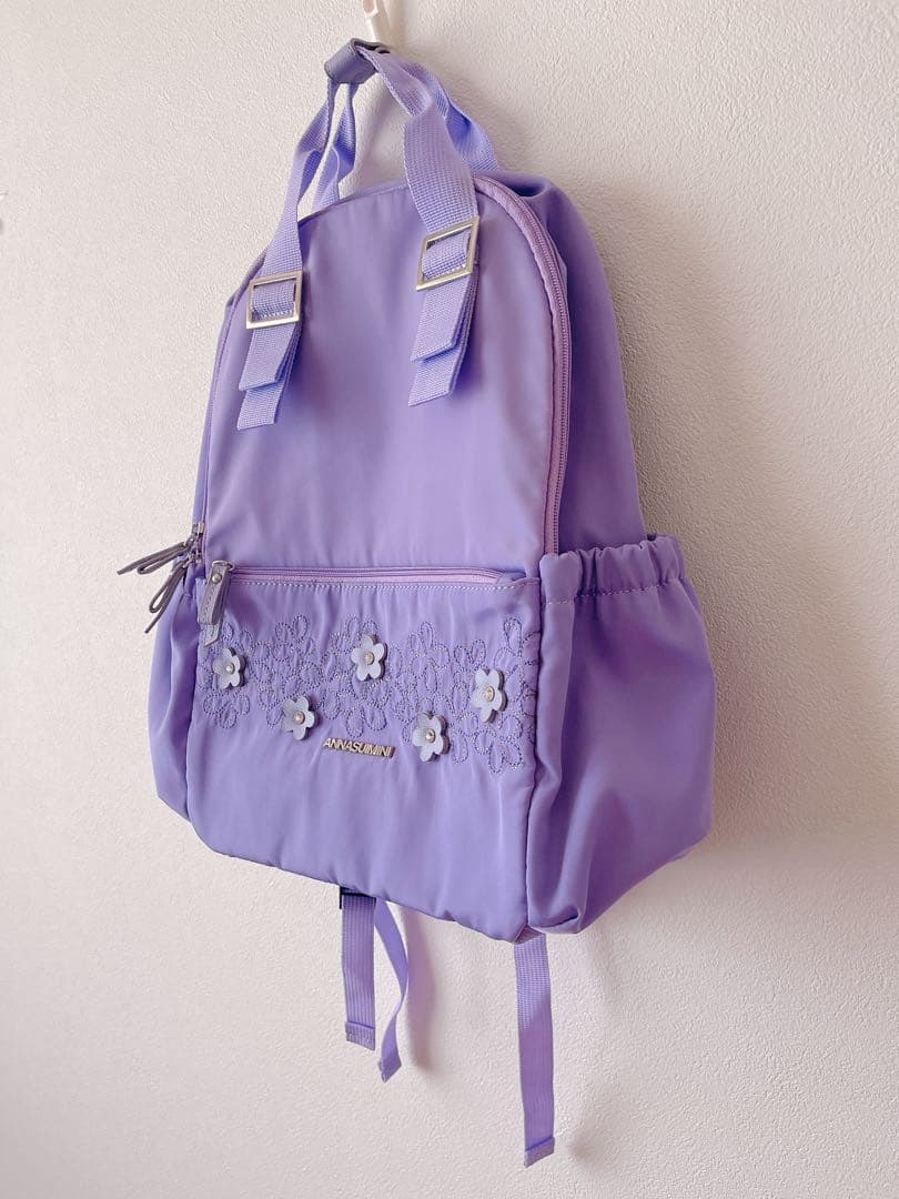 ANNA SUI mini 紫ラベンダーカラー2wayリュクサック　バックパック