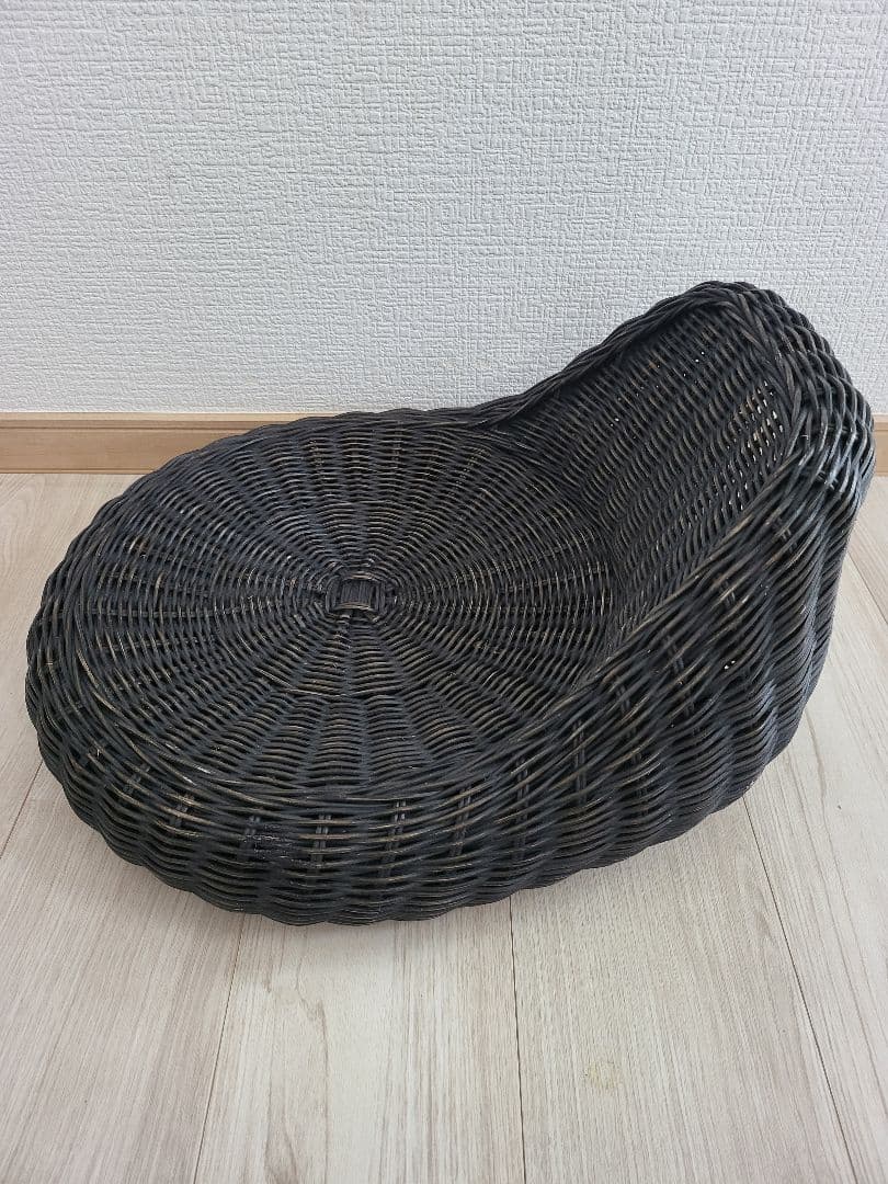 桜屋工業 RA-804 ラタン 円形 モダン 座椅子 籐 チェア2個セット