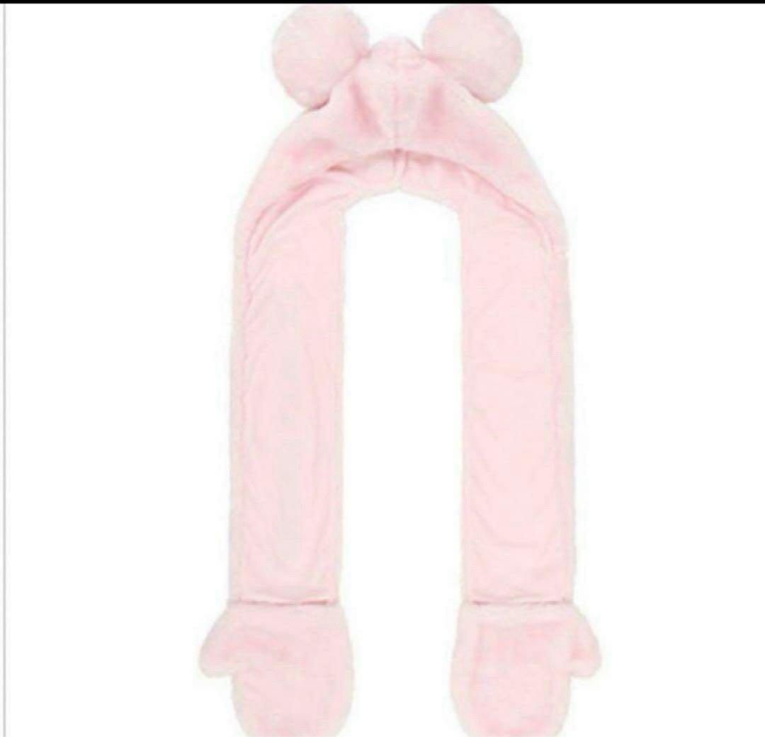 ミニー　マフラー　ファンキャップ　ピンク