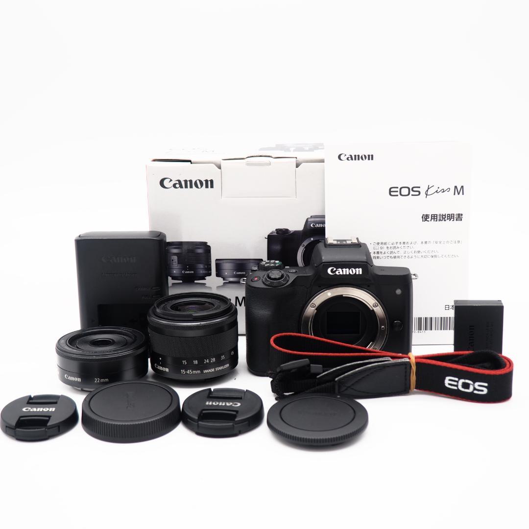 Canon Eos Kiss M ダブルレンズセット　ブラック