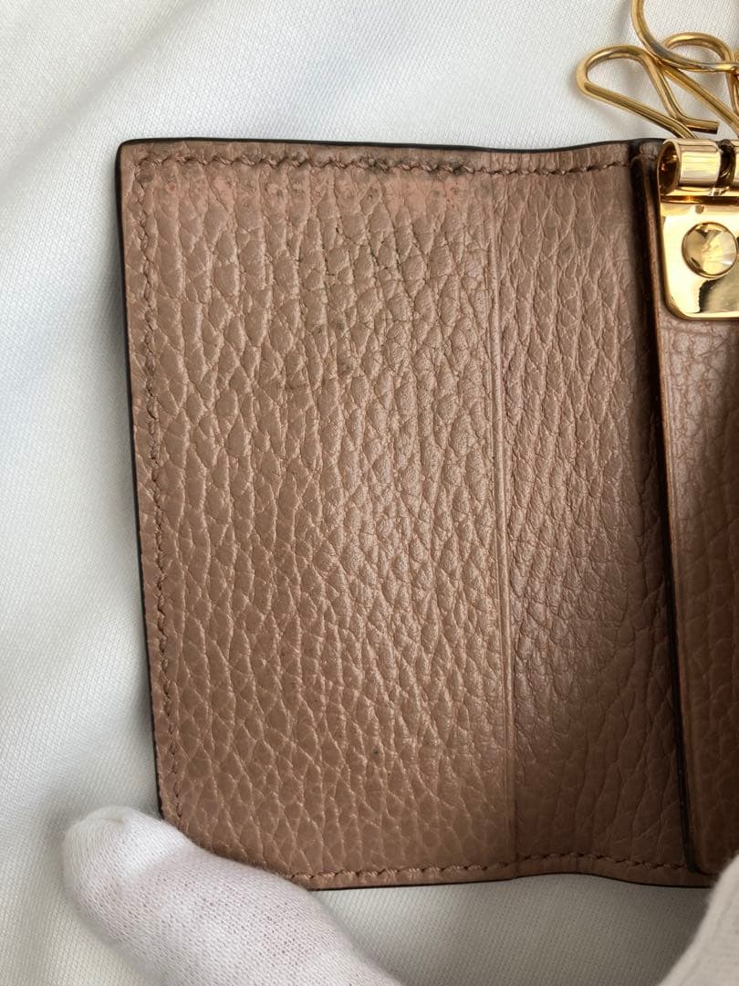 ✨匿名発送✨GUCCI グッチ ピンク/ベージュキーケース