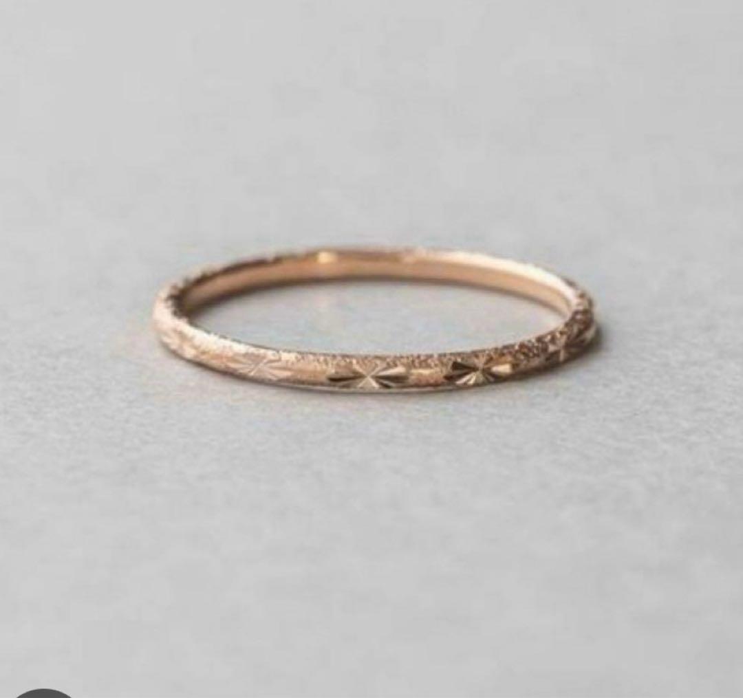 ete エテ k10 クレールカットリング11号ピンクゴールド