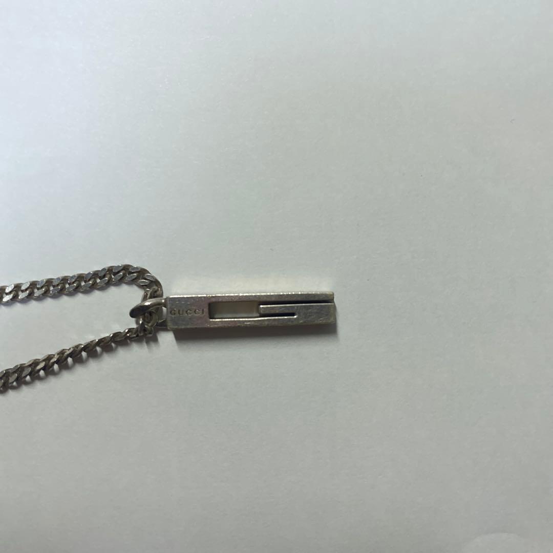 GUCCI カットアウトG ネックレス 男女兼用 シルバー925