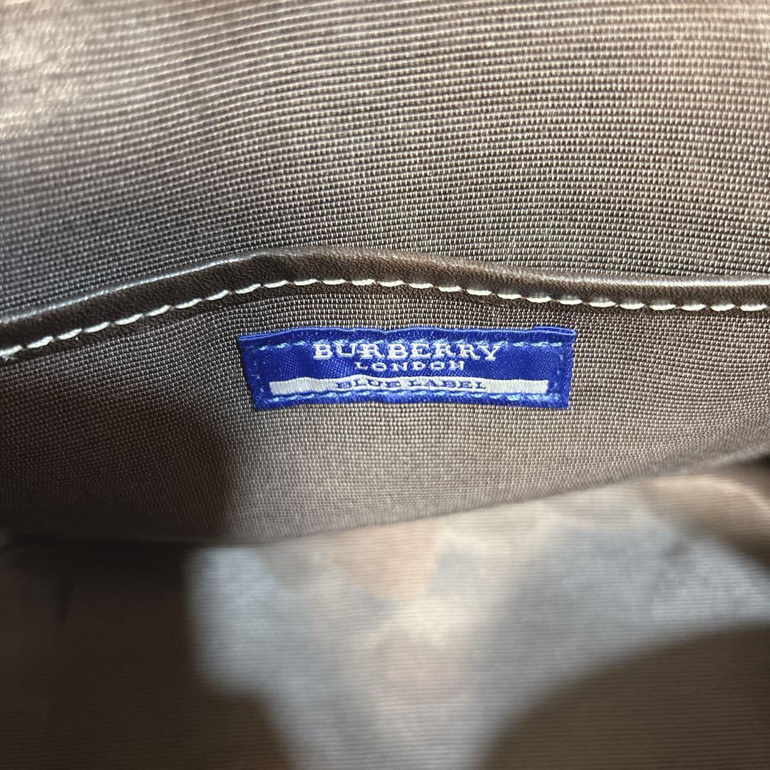 バーバリーブルーレーベル チェック柄ボストンバッグ