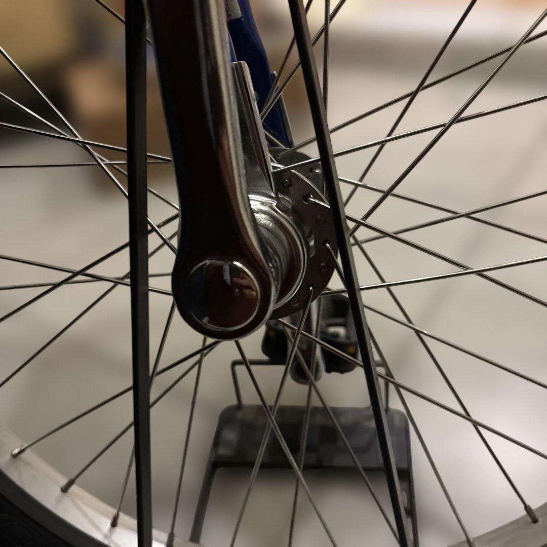 BRIDGESTONE 一輪車 20インチ 青　スピンズ