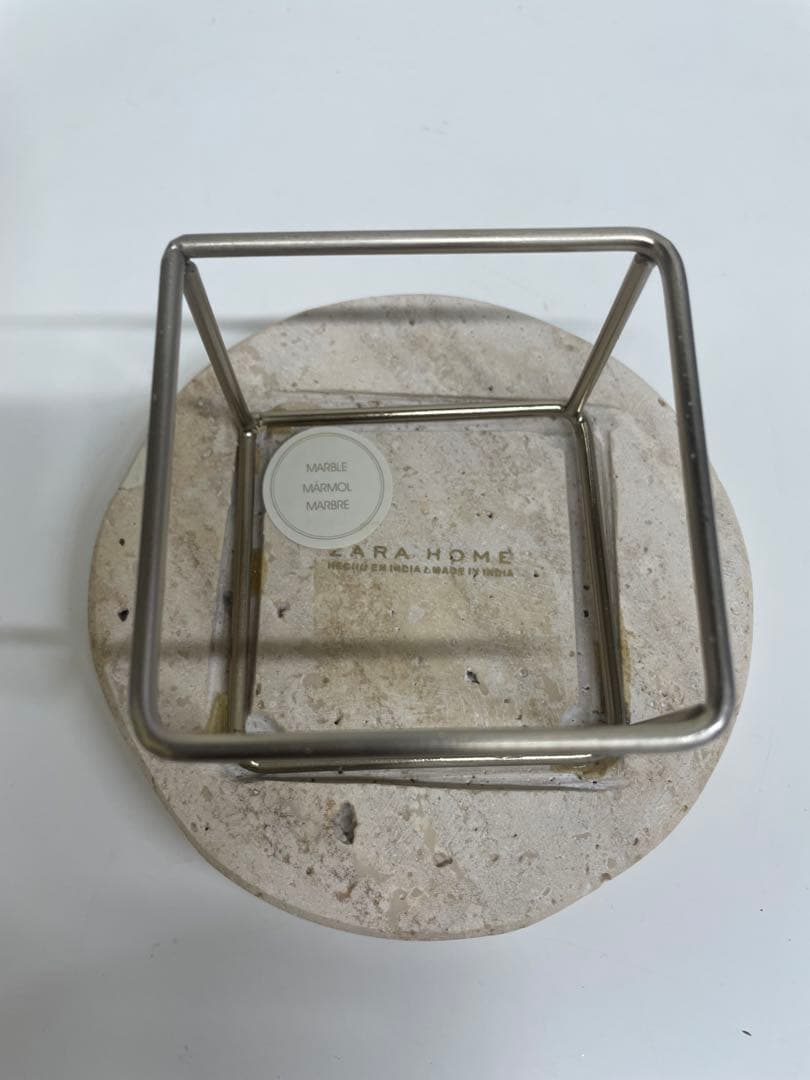 ザラホーム　大理石　キャンドルトレイ ディスプレイトレイ　大、小　2個