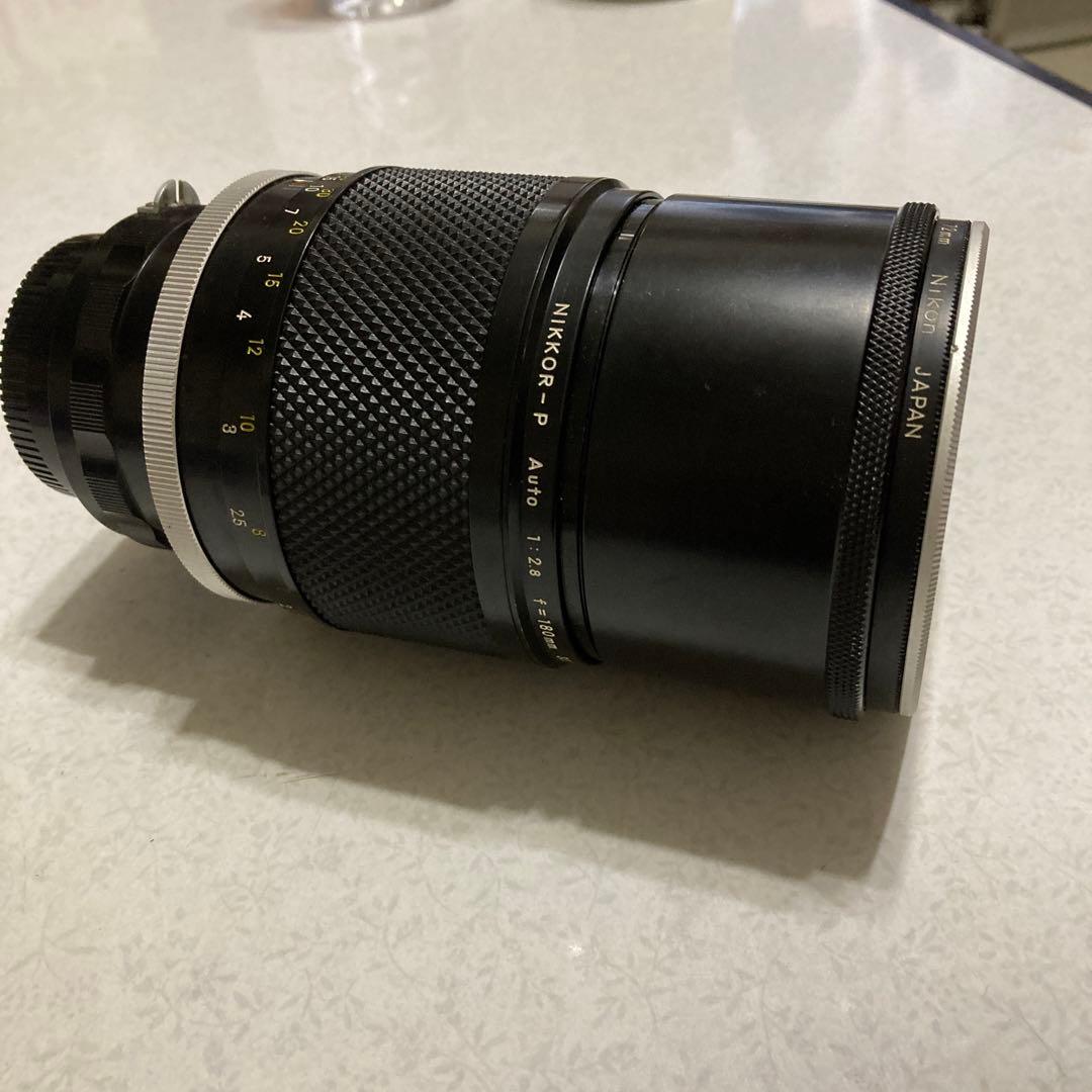 NIKON望遠レンズ　革ケース付き　値下げ