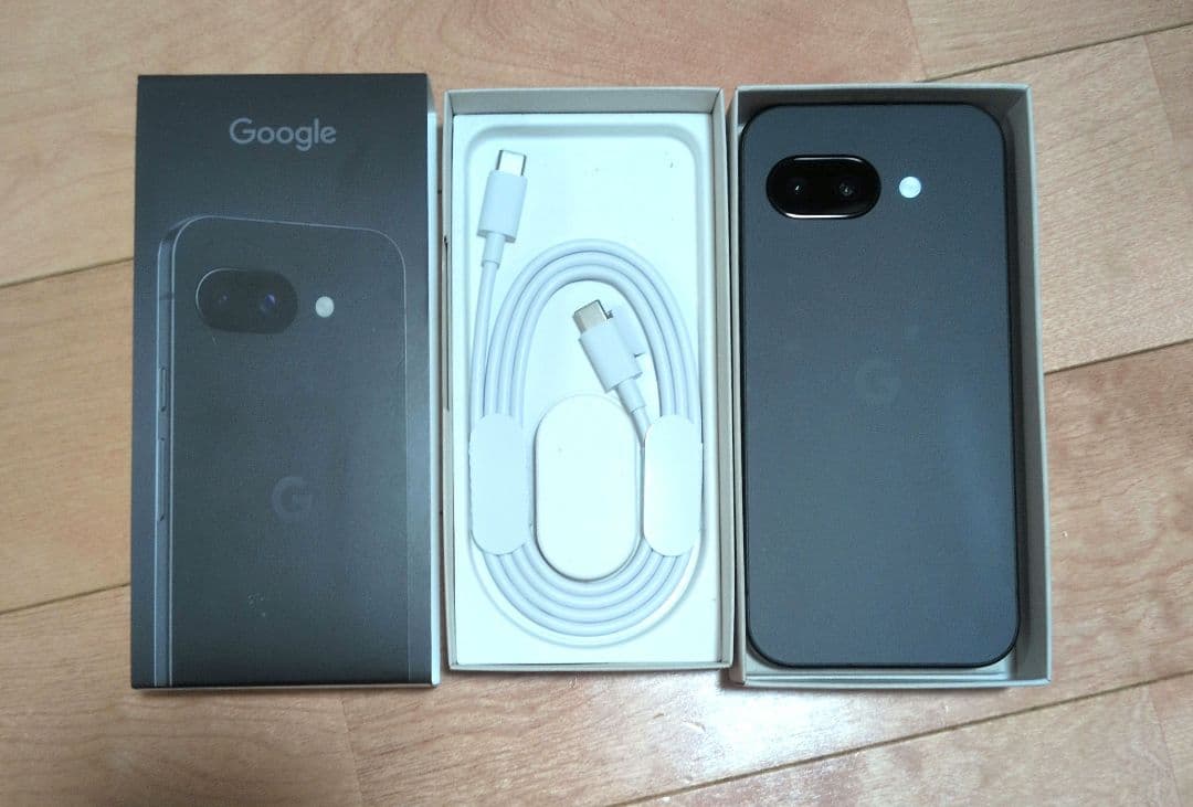 【新品未使用】Google Pixel 9a ブラック　本体、充電コード付き