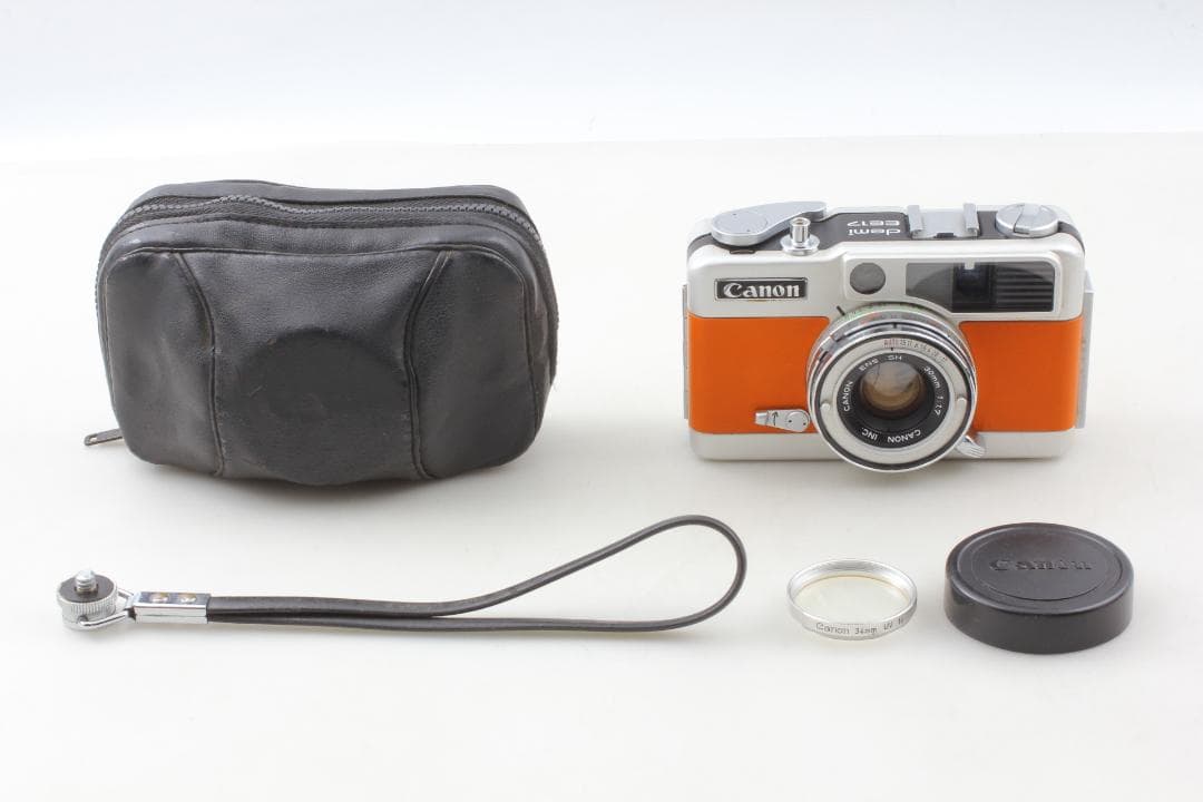 【整備済　美品】キャメル Canon Demi EE17 露出計OK #1322