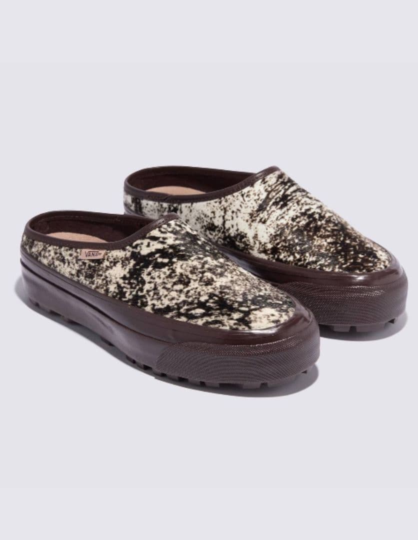 Vans LX ミュール ポニーヘアー チョコレート ハラコ スリッポン