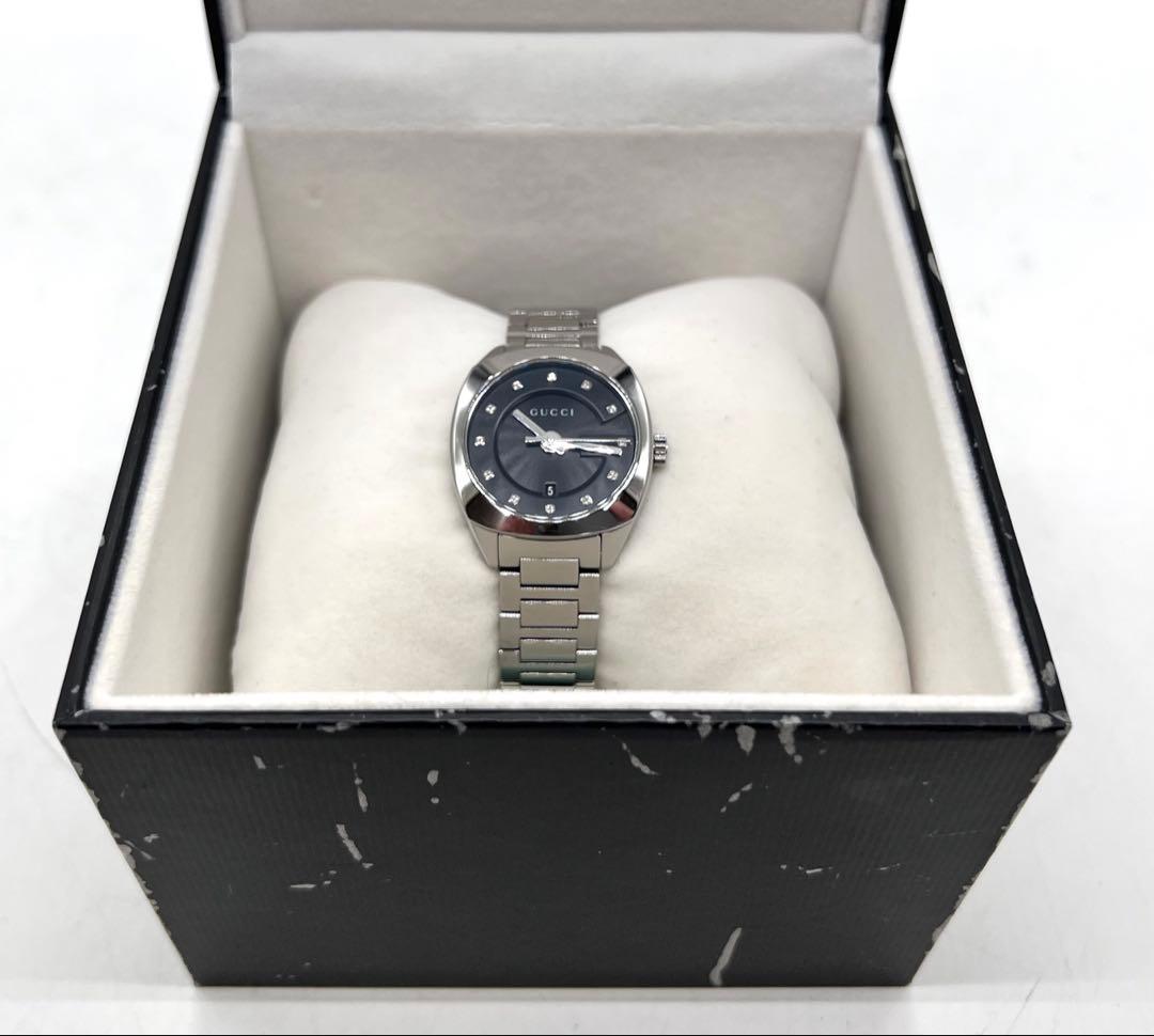 GUCCI グッチ GG2570 時計 YA142404 12P ダイヤ 稼働品