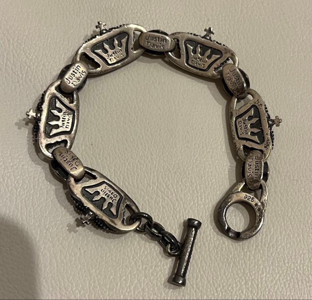 クラウンブレスレット 925シルバー 約18cm