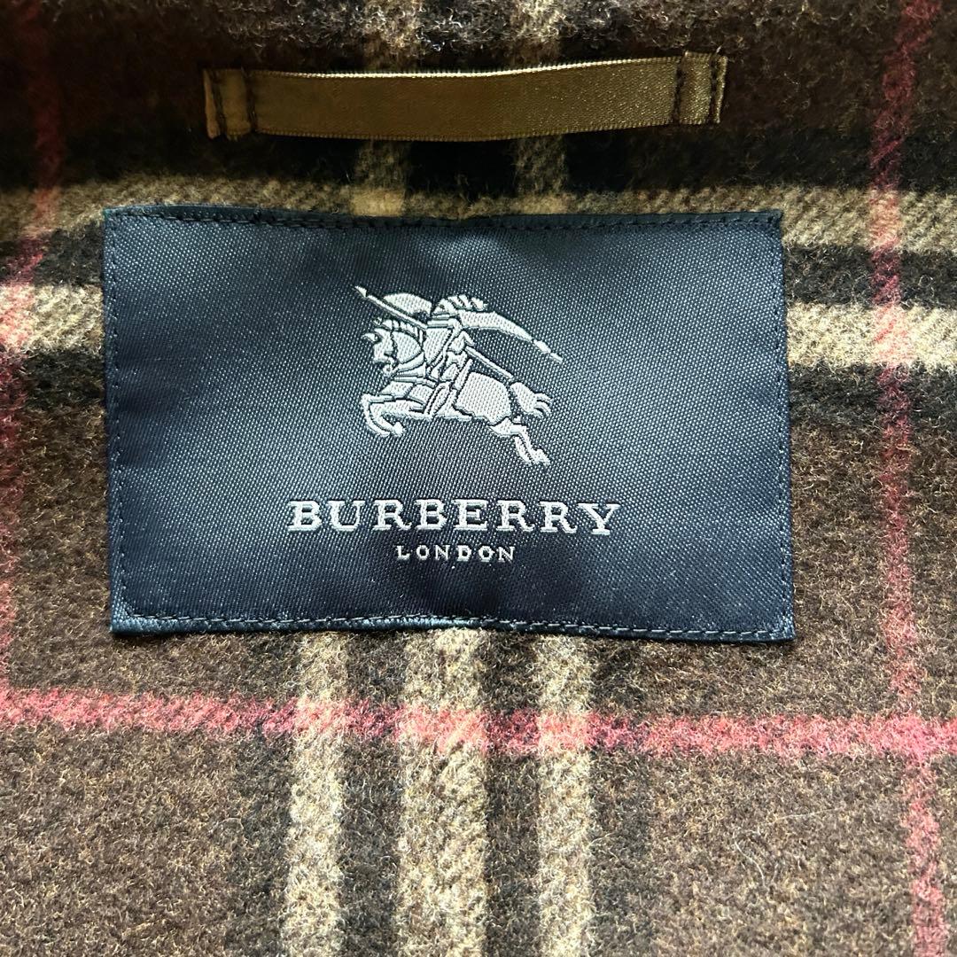 【極美品】バーバリーロンドン　ダブルフェイス　ダッフルコート　ロング　ブラウン