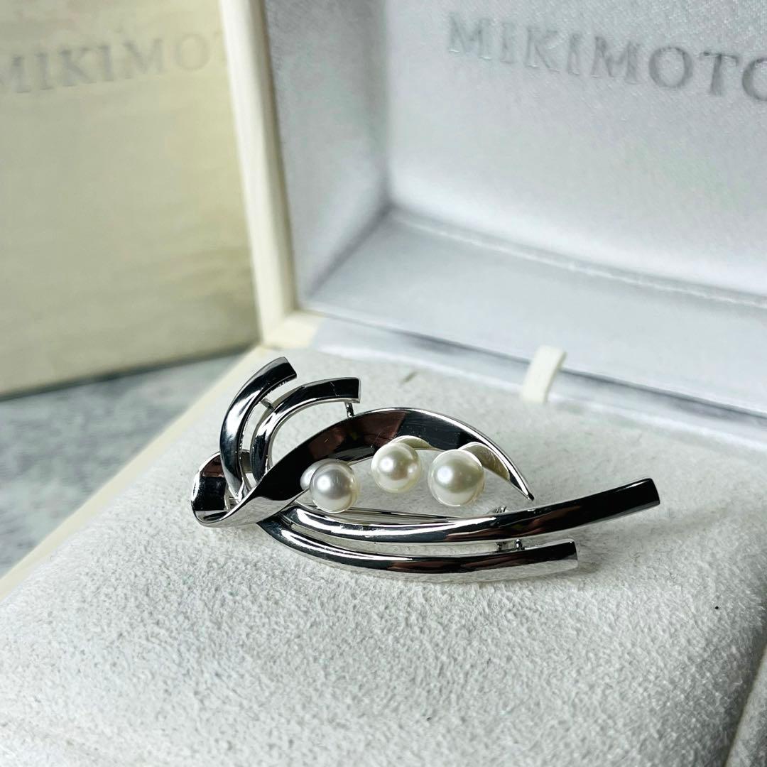 【美品✨】 MIKIMOTOブローチ アコヤ真珠 皇室御用達ブランド