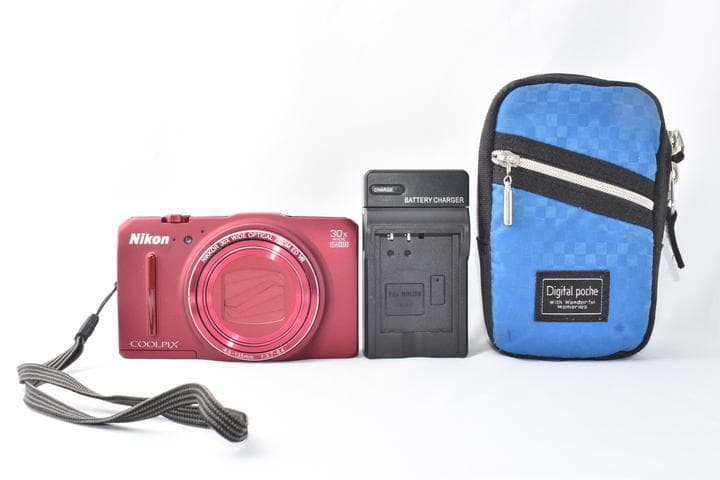 ニコン nikon coolpix S9700 レッド