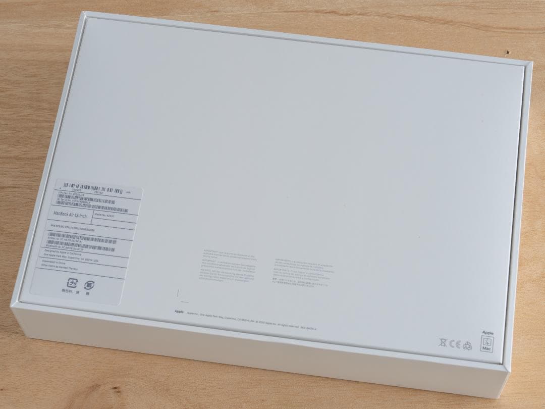MacBook本体 MacBook Air 16GB 256GB (M1, 2020)