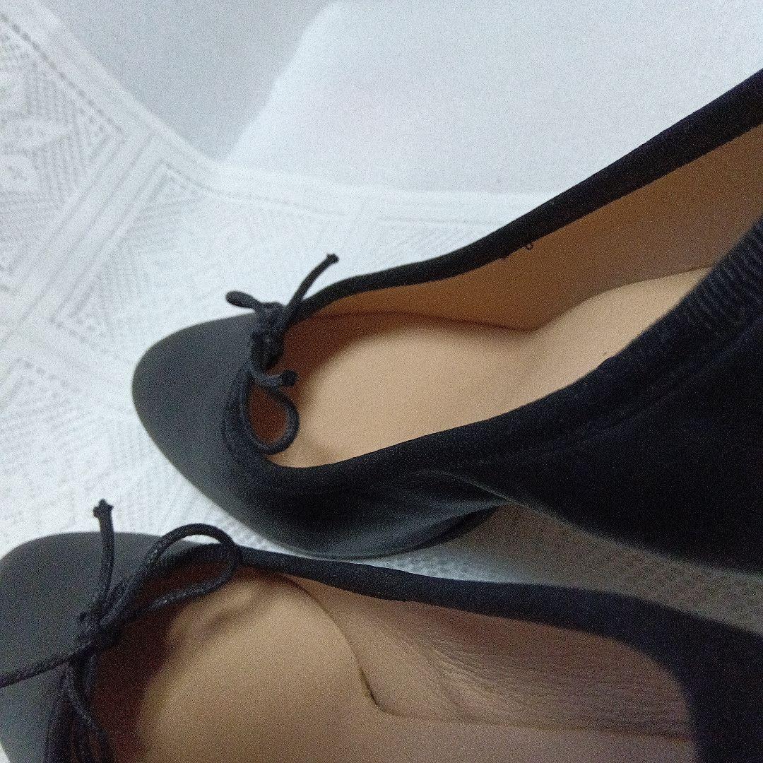 repetto 黒 36サイズ　 美品　ヒール　バレエシューズ　レザー