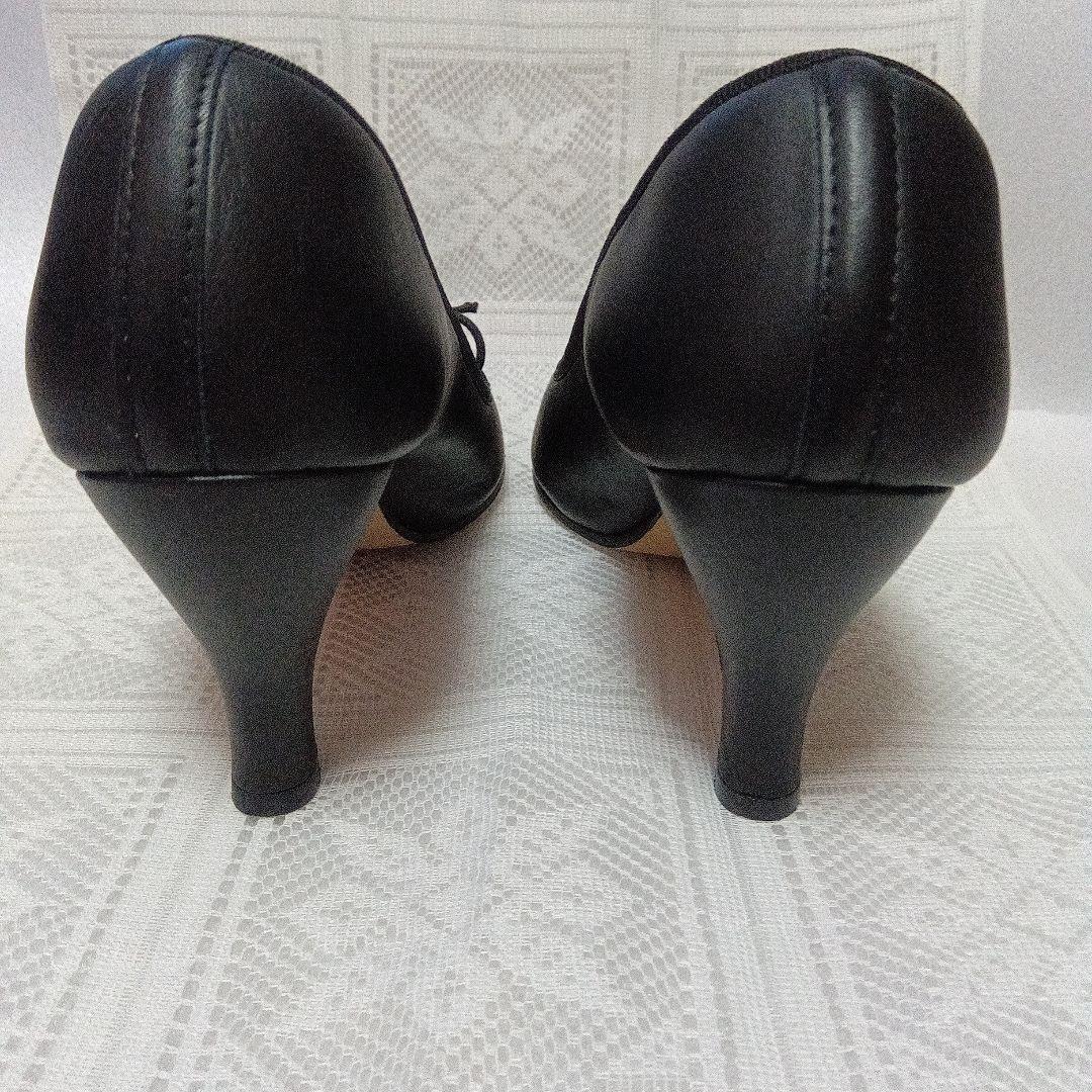 repetto 黒 36サイズ　 美品　ヒール　バレエシューズ　レザー
