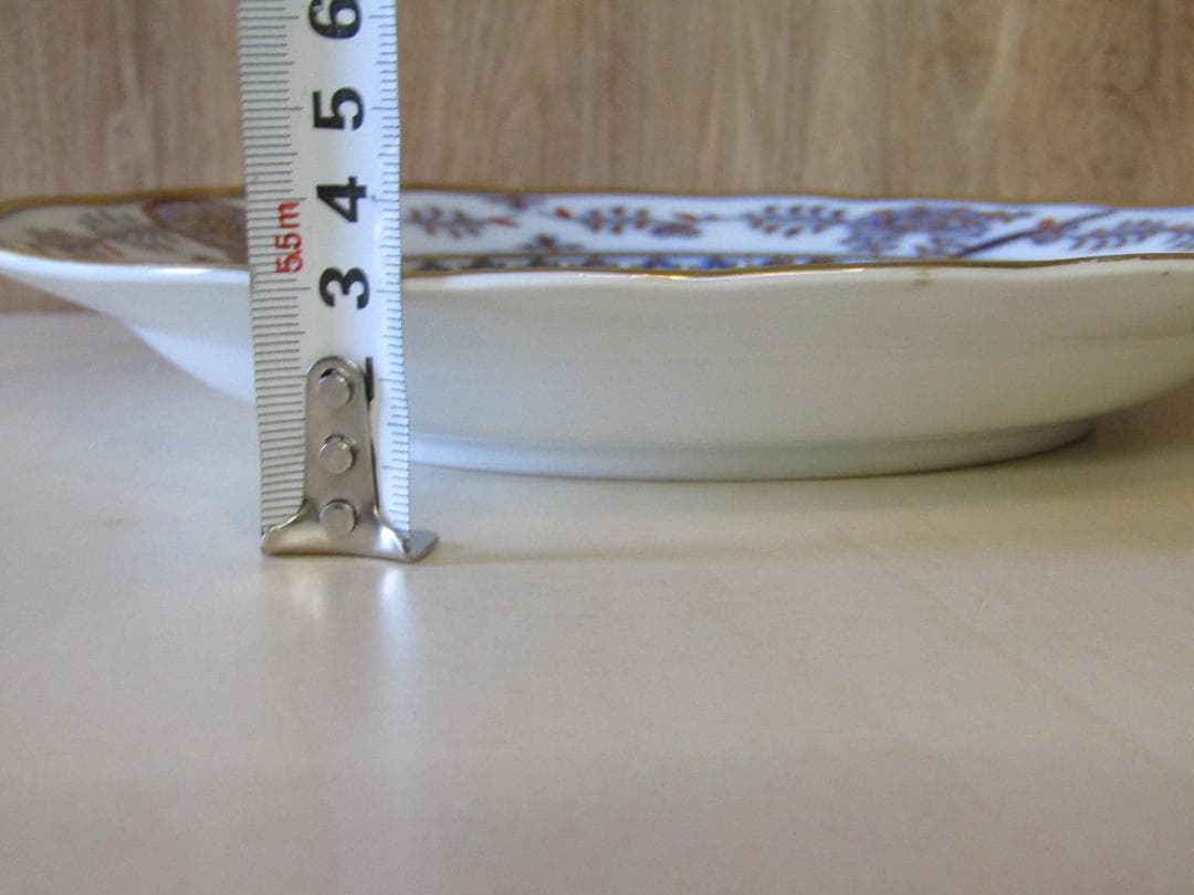 サ*ナ様 マイセン　カラーオニオン　アンティーク 花と鳥の装飾プレート　希少品