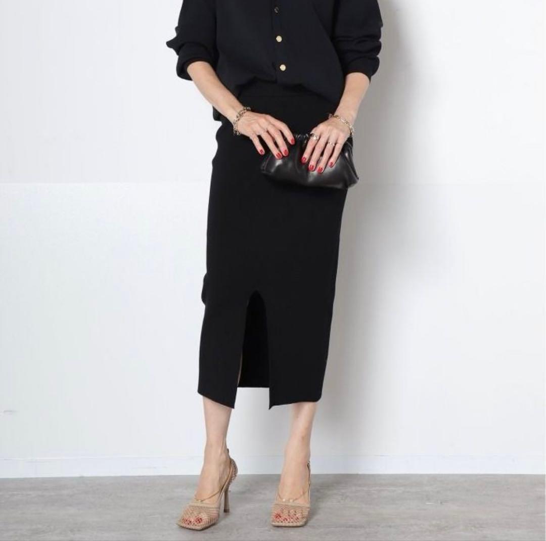 【新品】ドゥーズィエムクラス Diner B RIB タイトスカート ロング