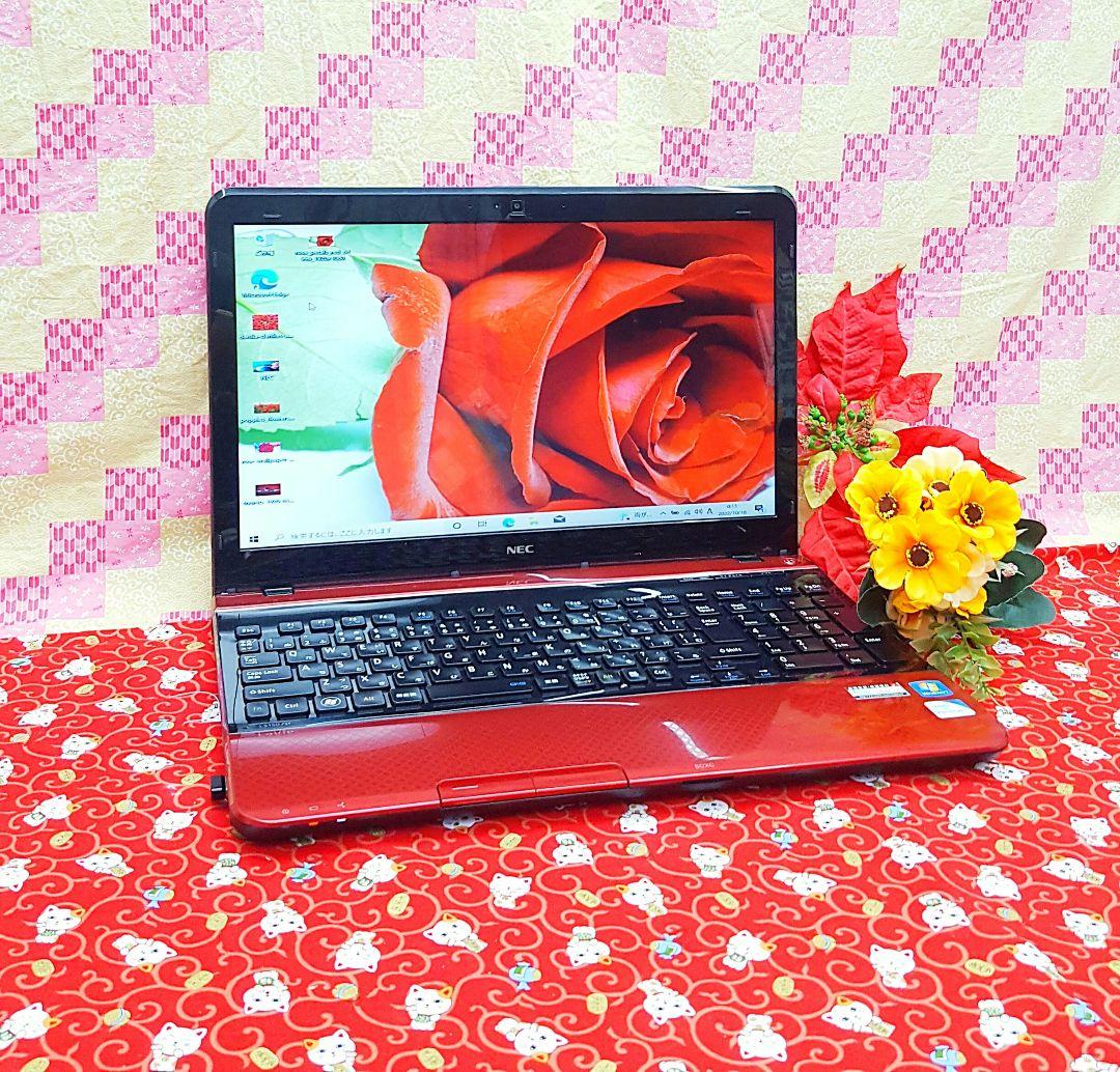 極上品♥大人気♥新品SSD512GB♥レッド色♥新型Win11搭載♥動画編集