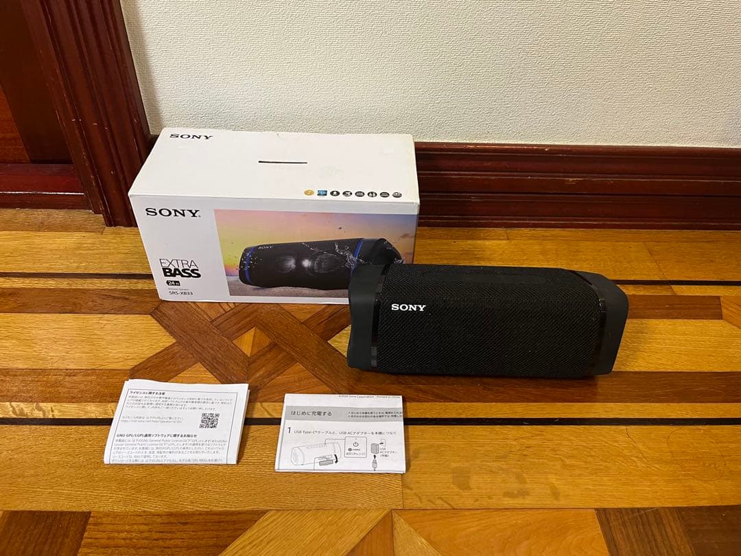 SONY ワイヤレスポータブルスピーカー SRS-XB33 ブラック