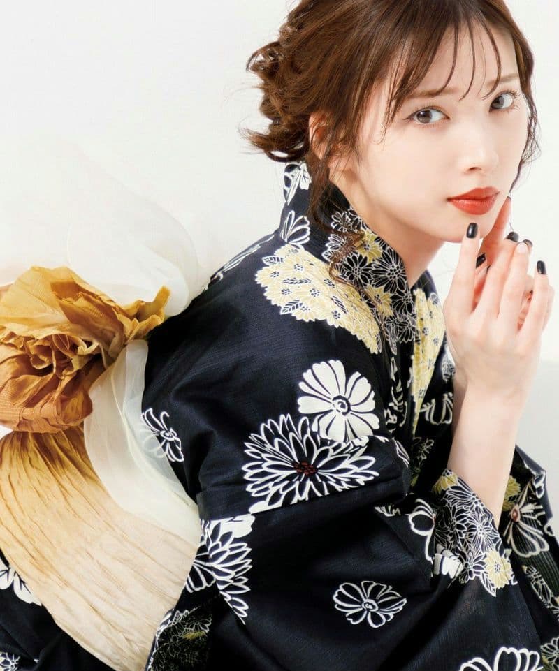 ♡Dita♡ 2025 浴衣5点セット【藍紺地に和調古典】新品未使用