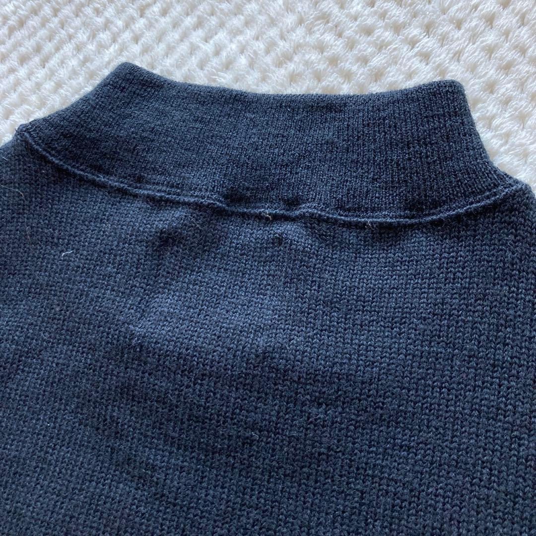 希少 XL 美品 70s USN ゴブセーター ニット 実物 海軍 モックネック
