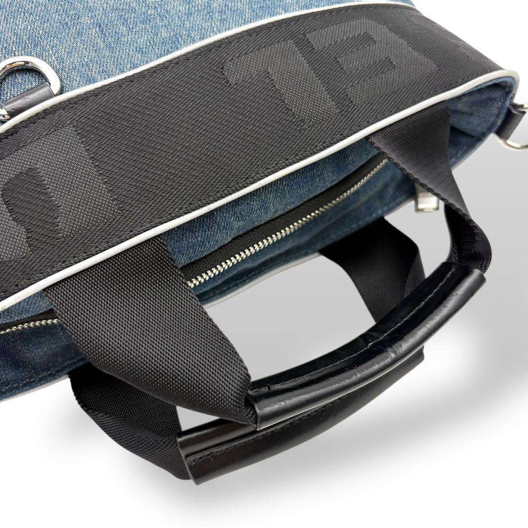 ディーゼル ハンドバッグ トートバッグ 2way 腕掛け 斜め掛け デニム ロゴ