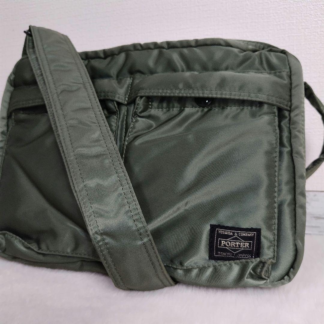 ✨極美品✨ 現行タグPORTER ショルダーバッグ　タンカーセージグリーン