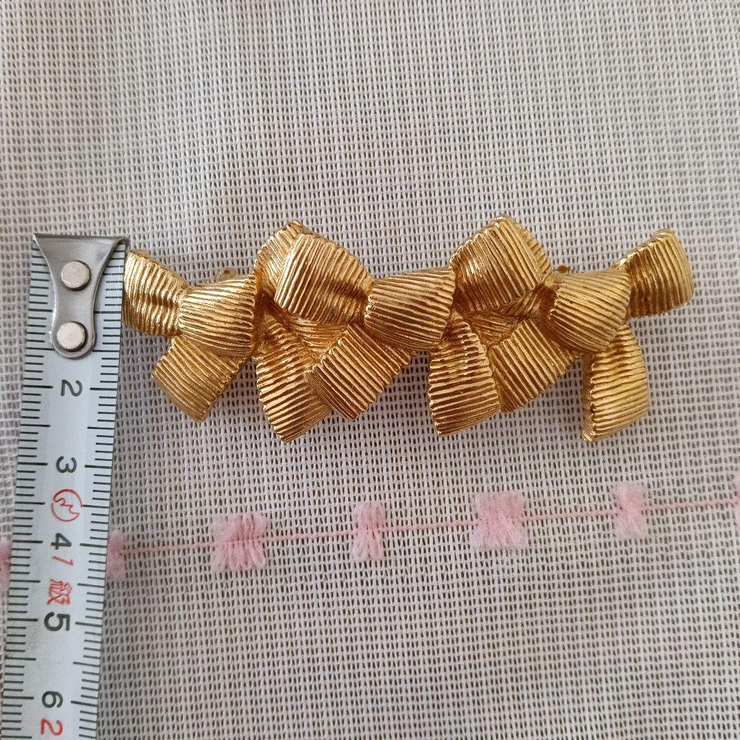 Christian Diorディオールゴールドバレッタ、ヴィンテージ