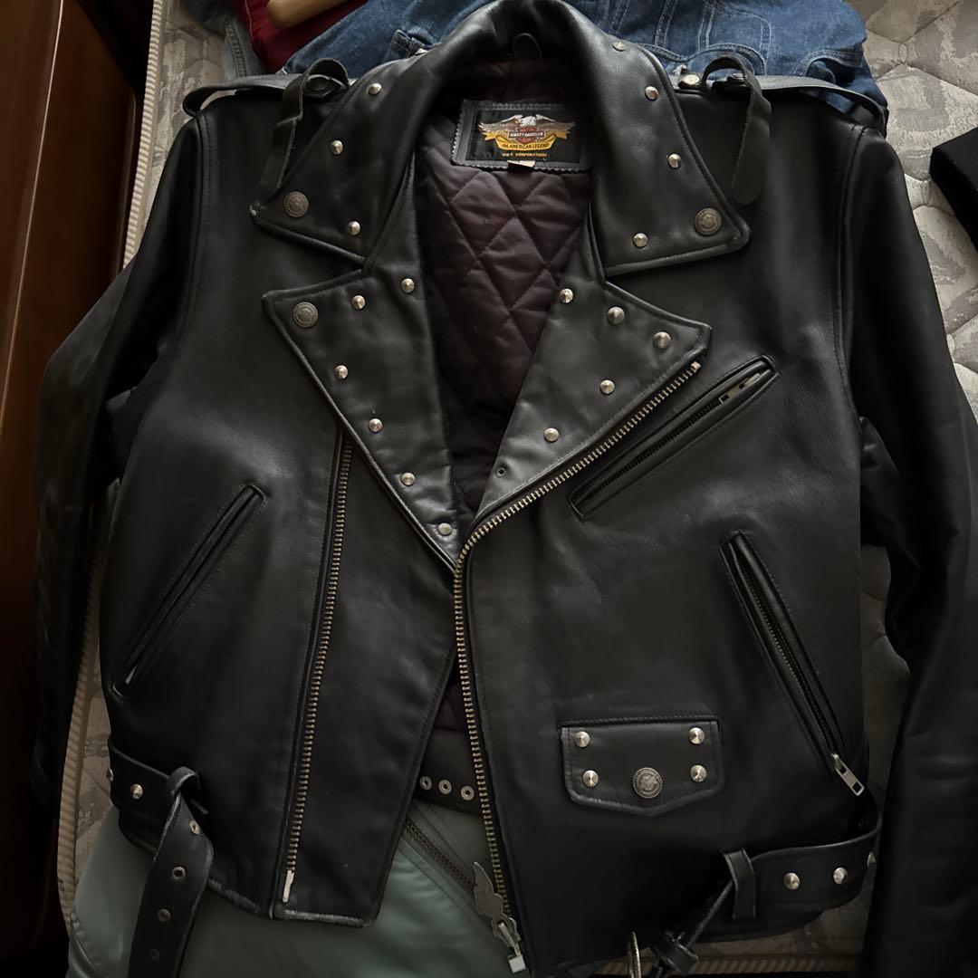 史*田様 Harley-Davidson本革 ダブルライダース