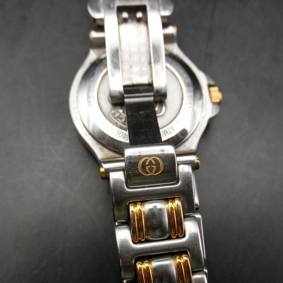 B【稼働】GUCCI 腕時計 シルバー ゴールド　レディース