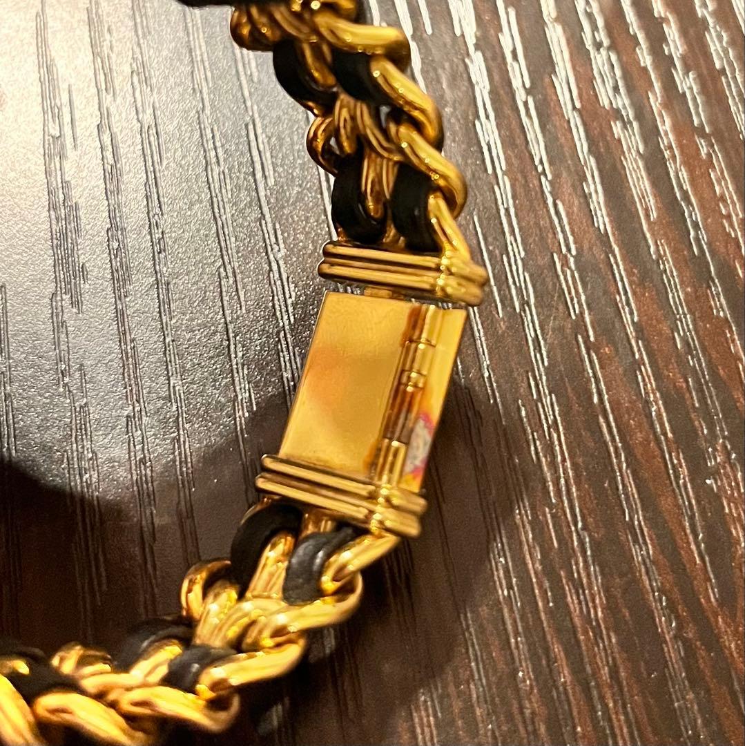 CHANEL SWISS 腕時計 ゴールド/ブラック S