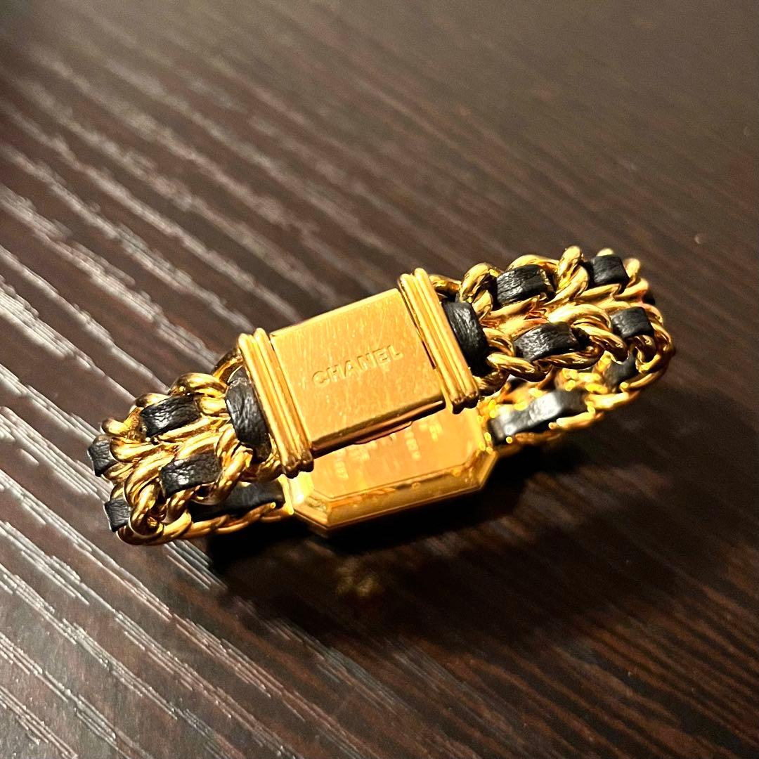 CHANEL SWISS 腕時計 ゴールド/ブラック S