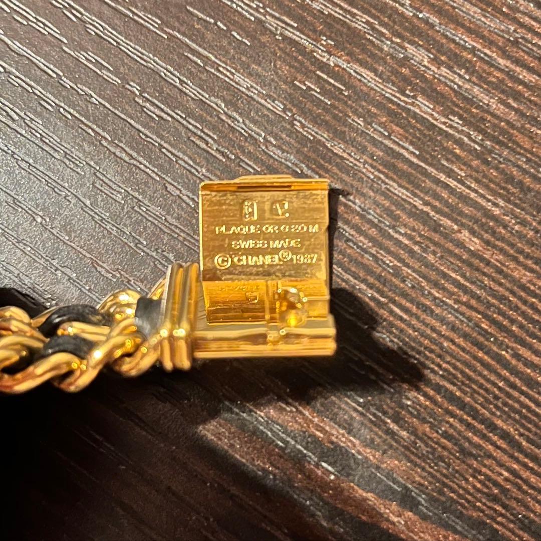 CHANEL SWISS 腕時計 ゴールド/ブラック S