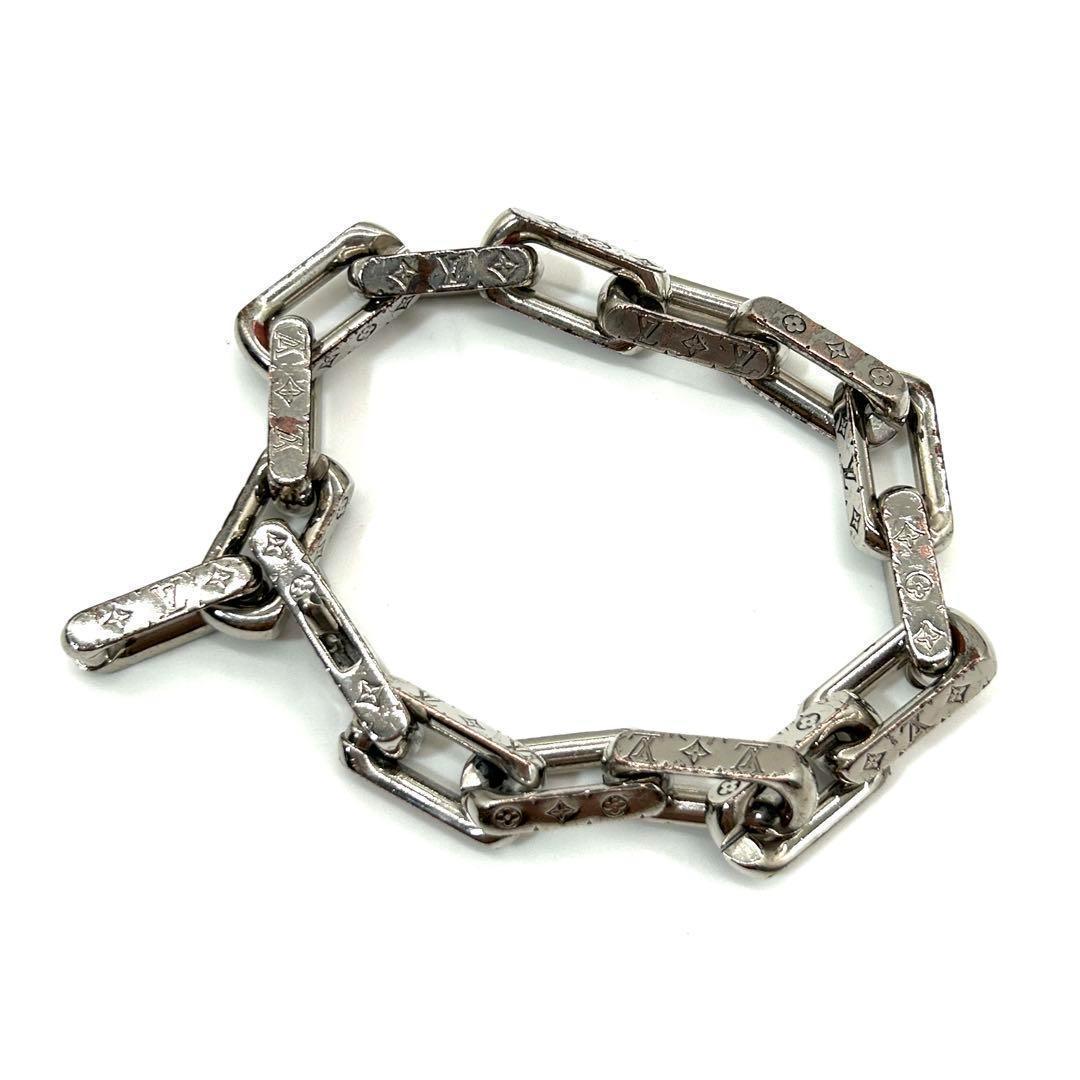 ルイヴィトン　LOUIS VUITTON　ブレスレット　モノグラム　チェーン