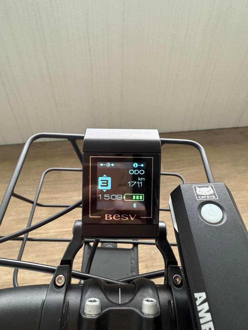 BESV ベスビー　PSA1 美品 ブラック　カゴ付き